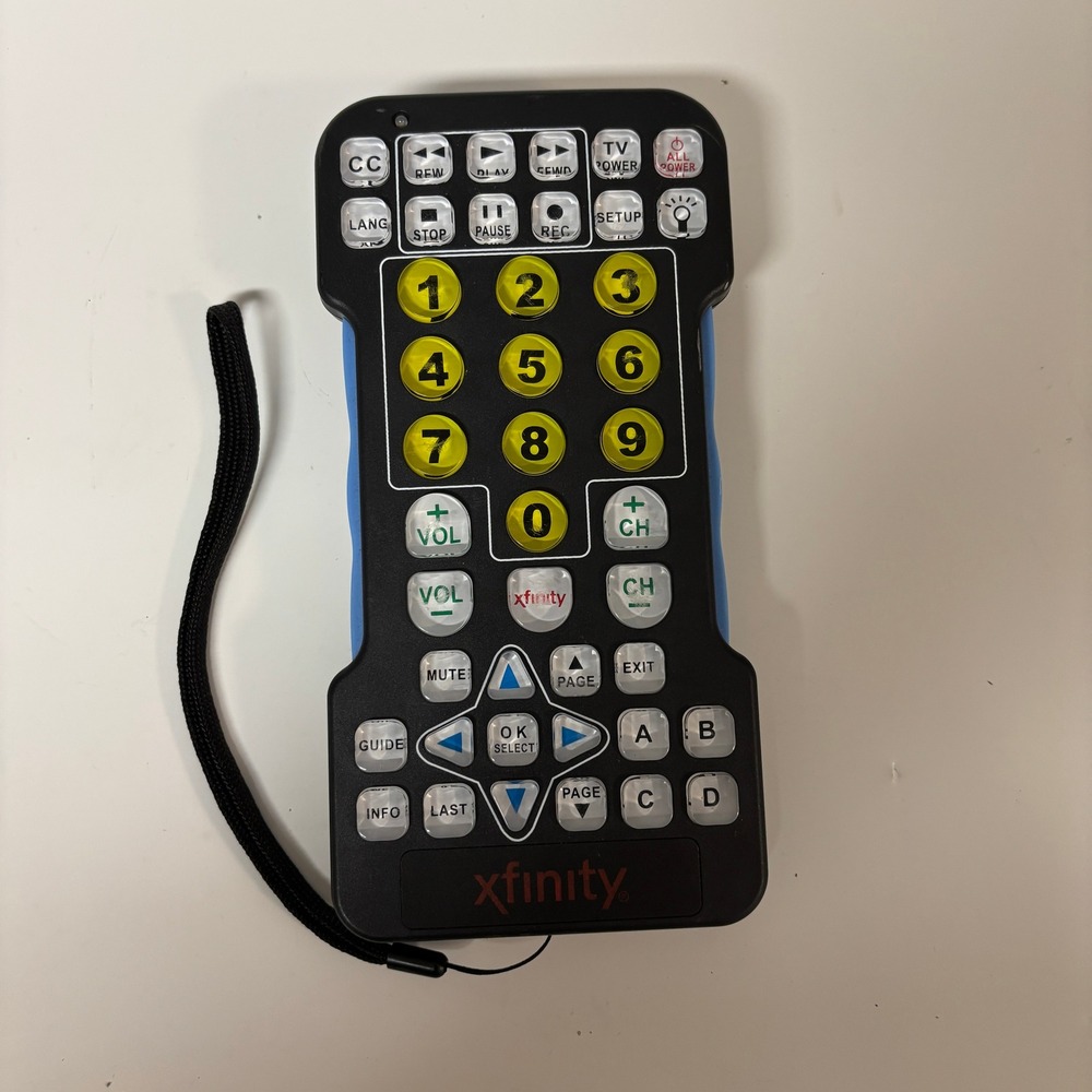 Xfinity Big Button Remote Control Large Key Senior Accessibility Universal Black